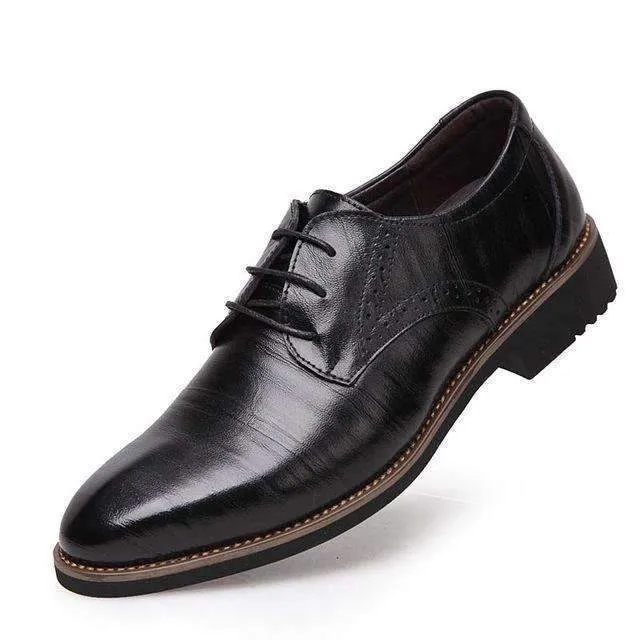100% Genuine Leather Men's Dress Shoes / High Quality Oxford Shoes
