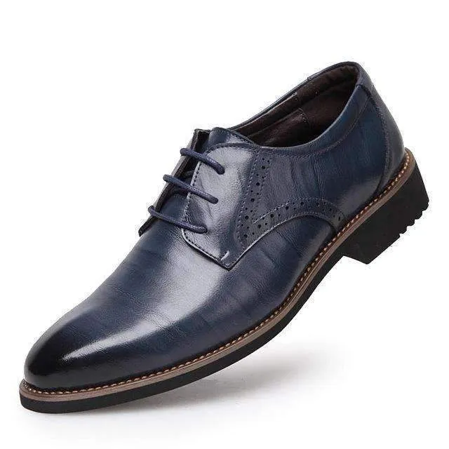 100% Genuine Leather Men's Dress Shoes / High Quality Oxford Shoes