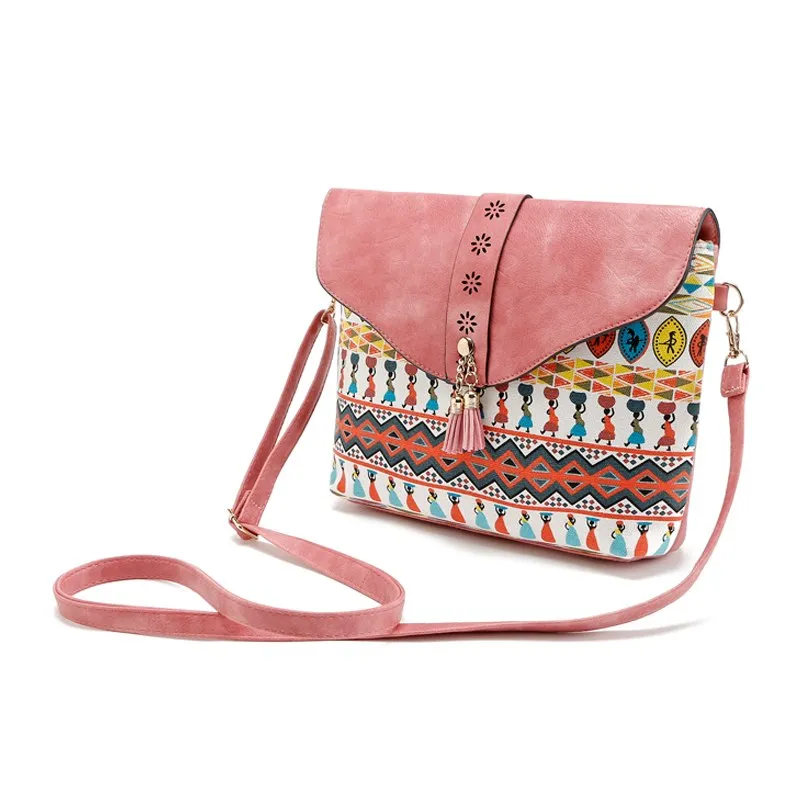 2017 Summer Vintage Bag For Women Messenger Bags Canvas Print Crossbody Shoulder Bag Small Ladies Designer Handbags High Quality