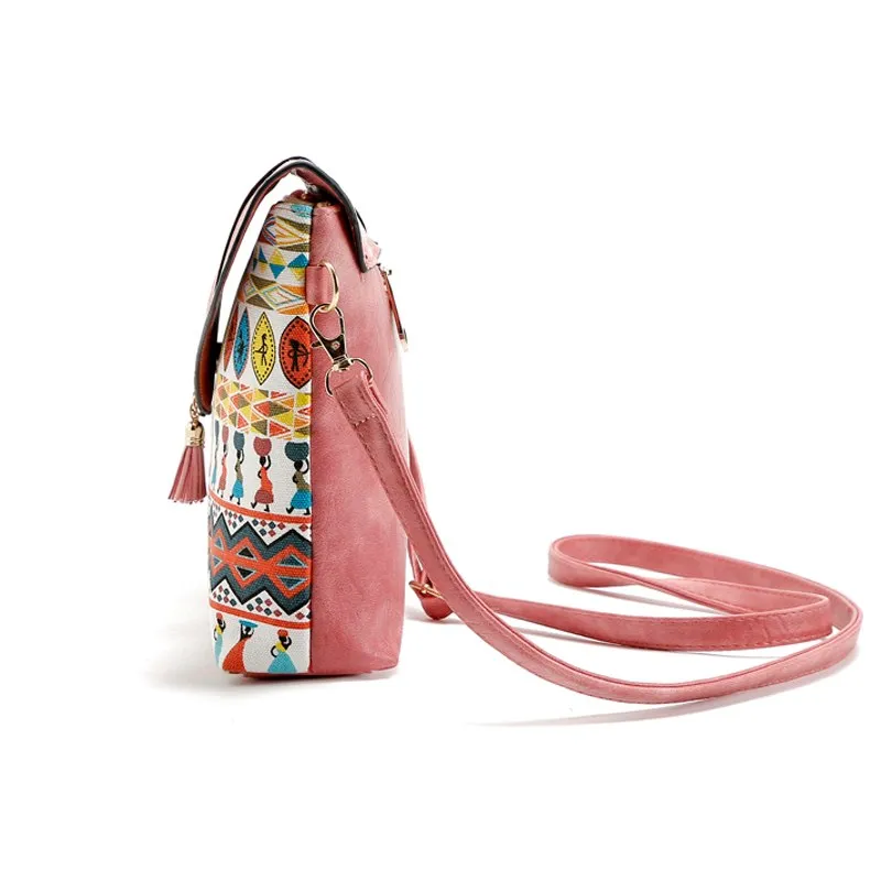 2017 Summer Vintage Bag For Women Messenger Bags Canvas Print Crossbody Shoulder Bag Small Ladies Designer Handbags High Quality