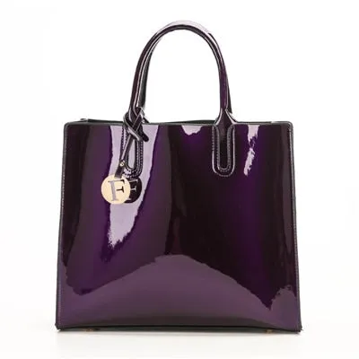 3 Sets High Quality Patent Leather Women Handbags Luxury Brands Tote Bag Ladies Shoulder Messenger crossbody bag Clutch Feminina