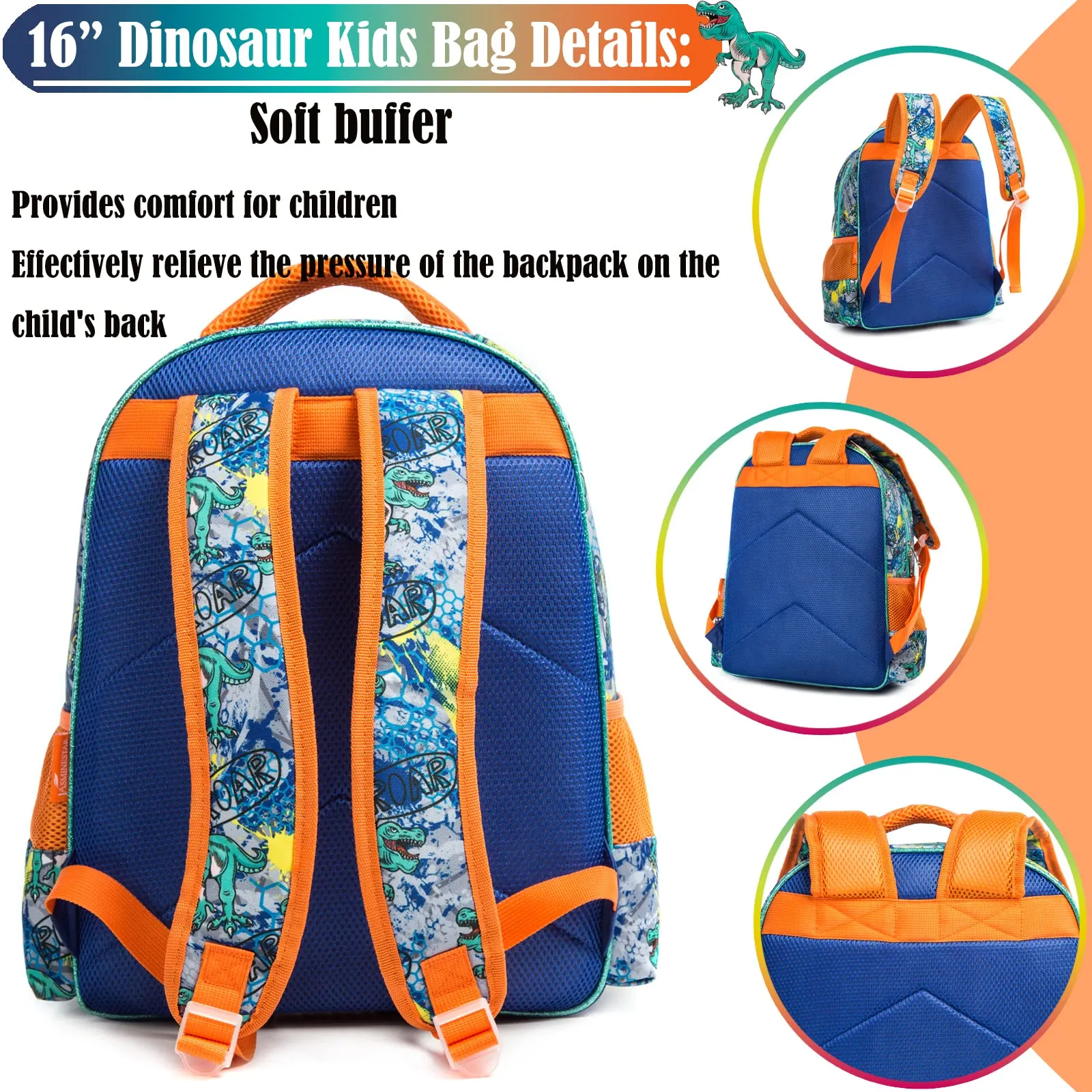 3D Cartoon Pattern Kids Boys Girls School Bags/Bookbags/Backpack
