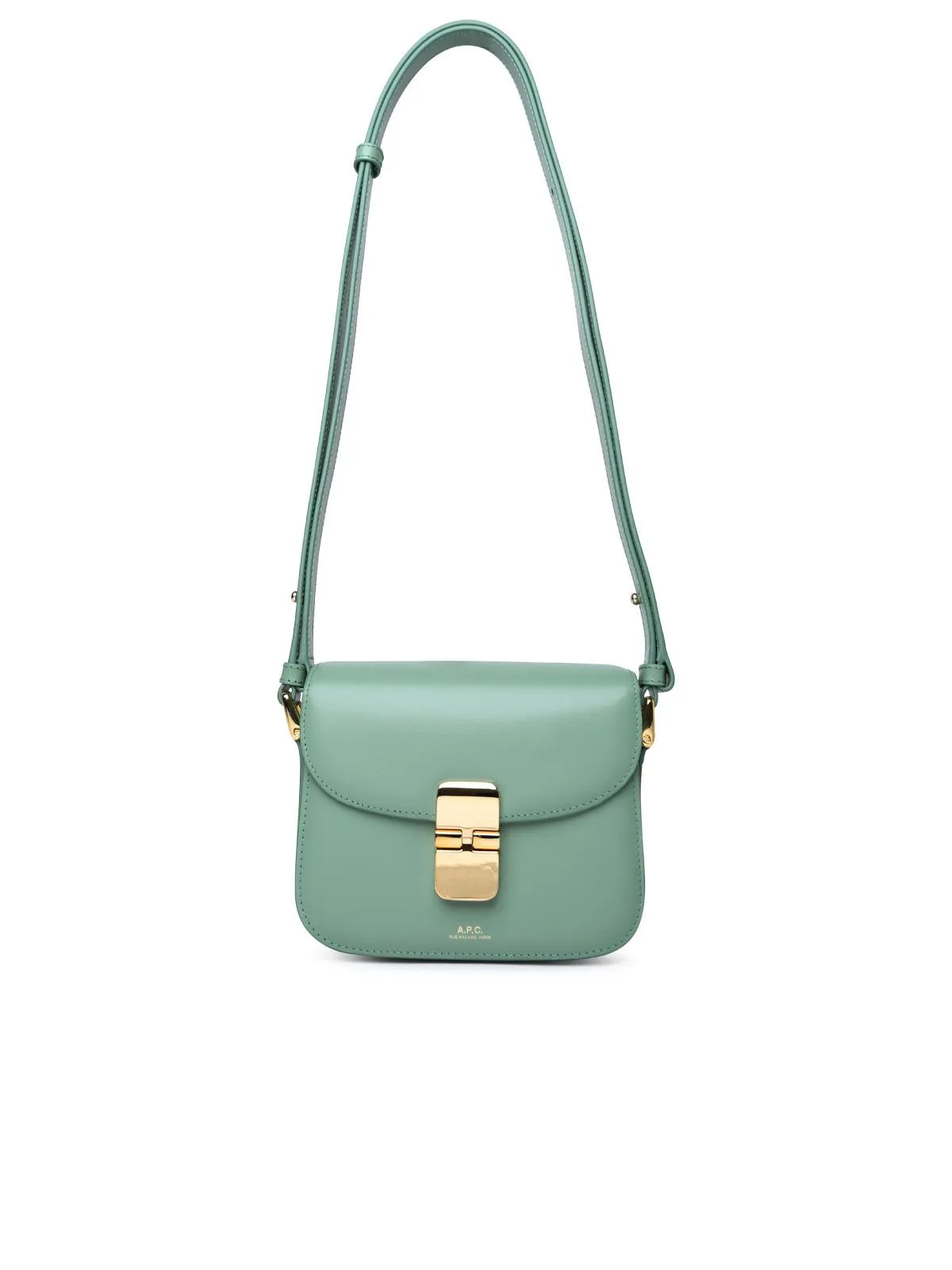 A.P.C. 'Grace' Mini Crossbody Bag In Green Lear