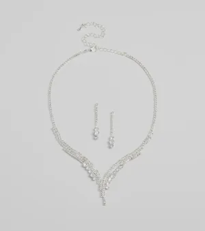 Beauty Perfection Necklace And Earrings Set
