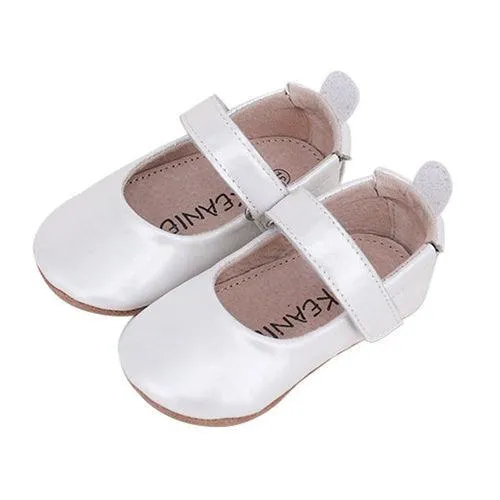 Bella Pre/First Walker Mary Jane Shoes Pearl White