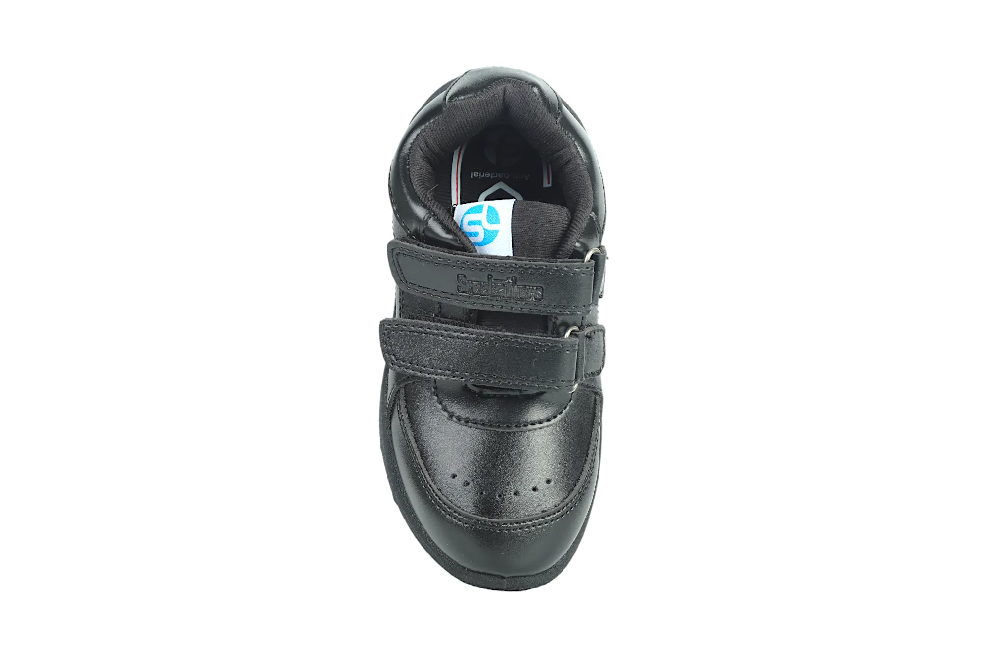 Black Velcro School Shoes for Kids 57003 (13Yrs  )