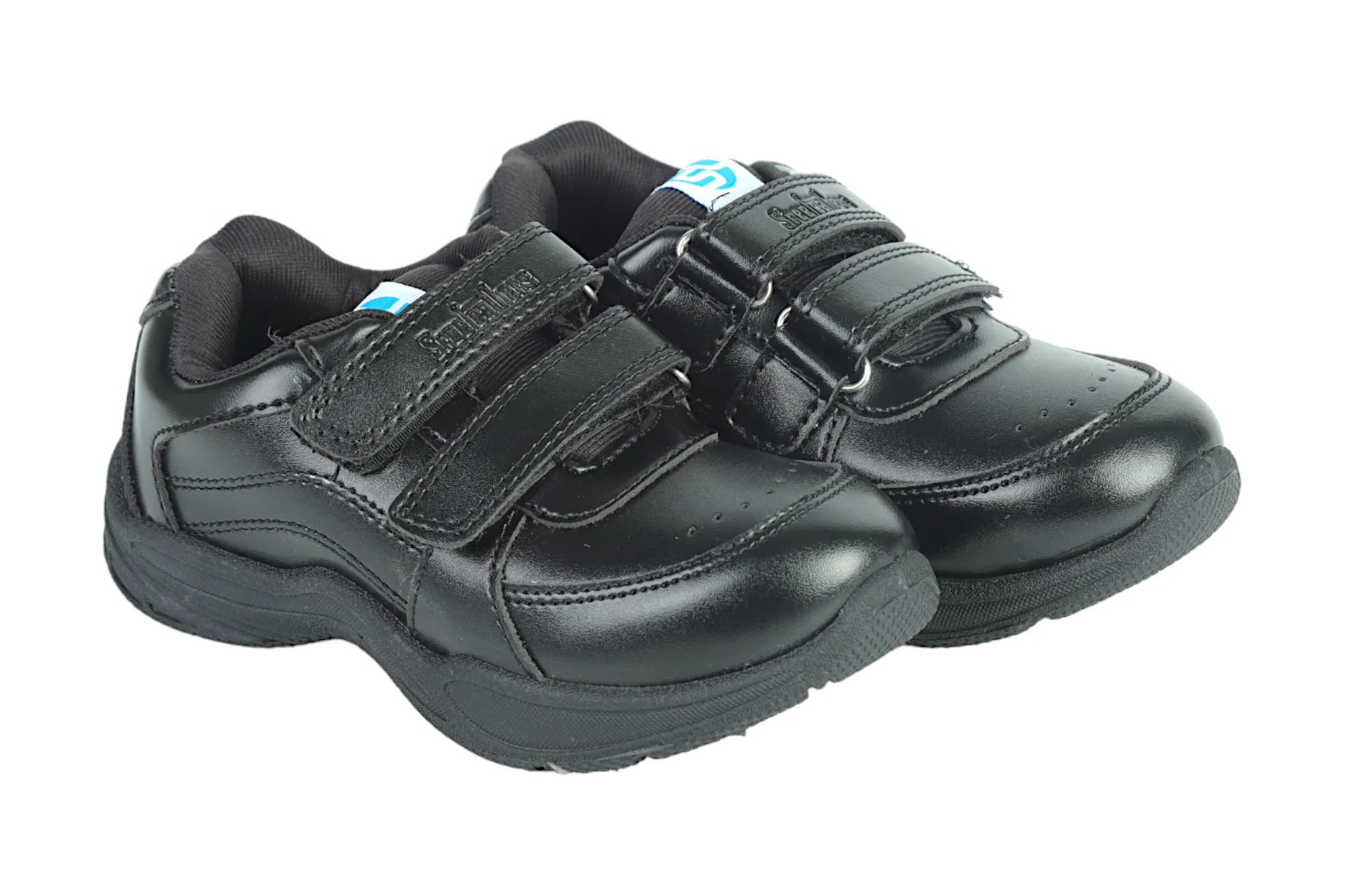 Black Velcro School Shoes for Kids 57003 (13Yrs  )