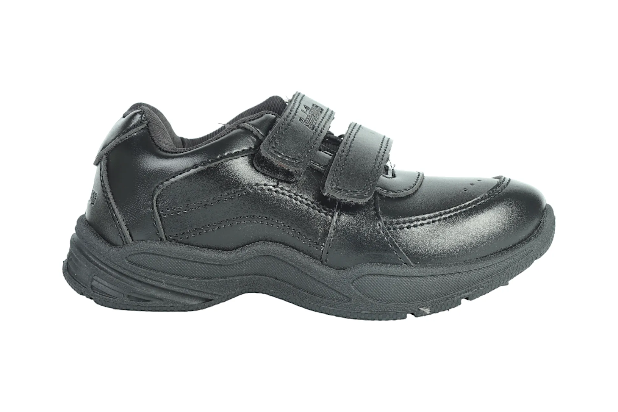 Black Velcro School Shoes for Kids 57003 (13Yrs  )