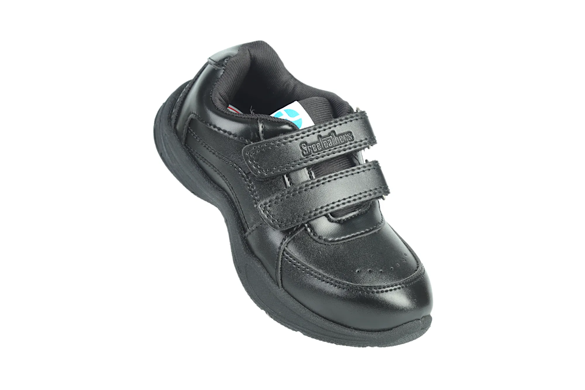 Black Velcro School Shoes for Kids 57003 (13Yrs  )