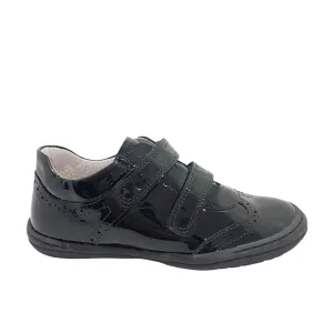 Bo-Bell School Shoes | Velcro Obiana | Black Patent