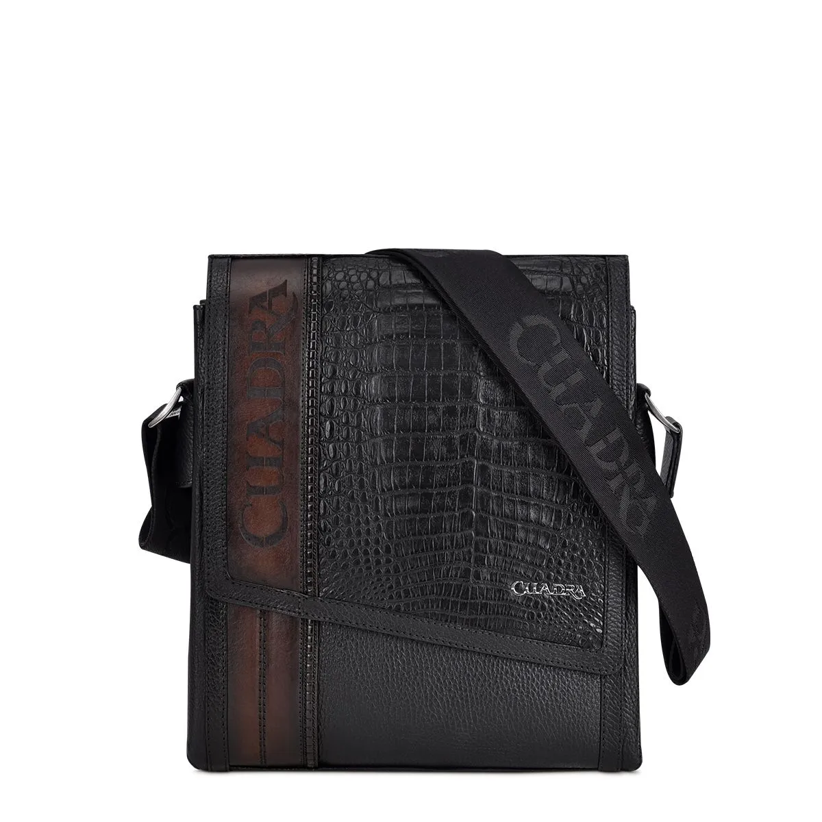 BOC03FL - Cuadra black casual fuscus crossbody messenger bag for men / women
