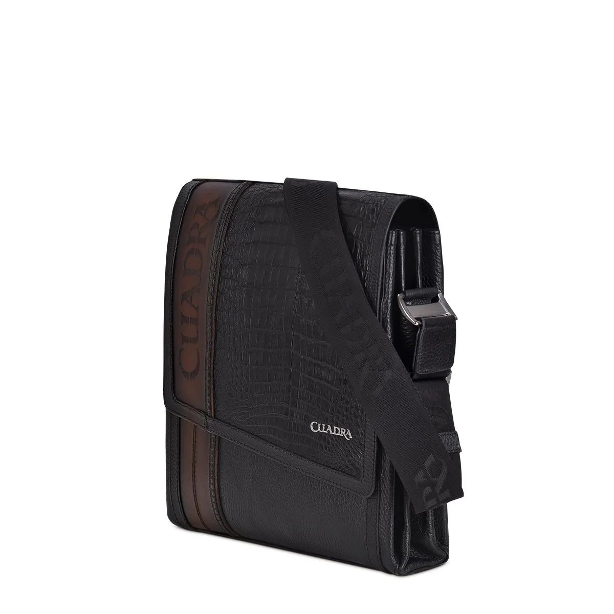 BOC03FL - Cuadra black casual fuscus crossbody messenger bag for men / women