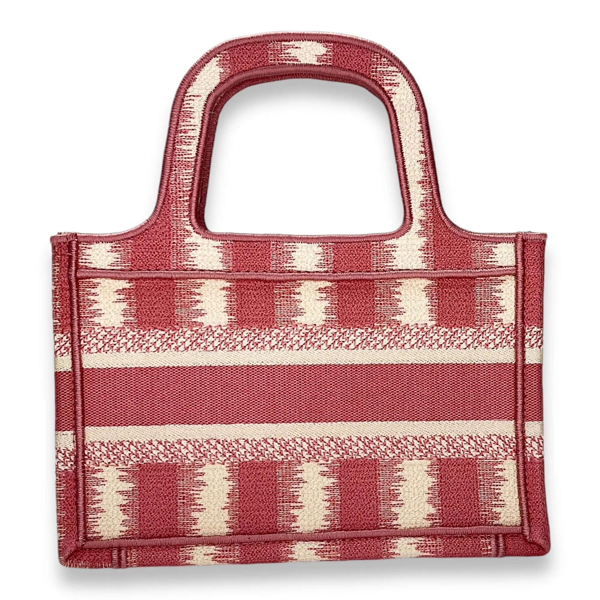 Book Tote Mini Top handle bag in Jacquard, N/A Hardware