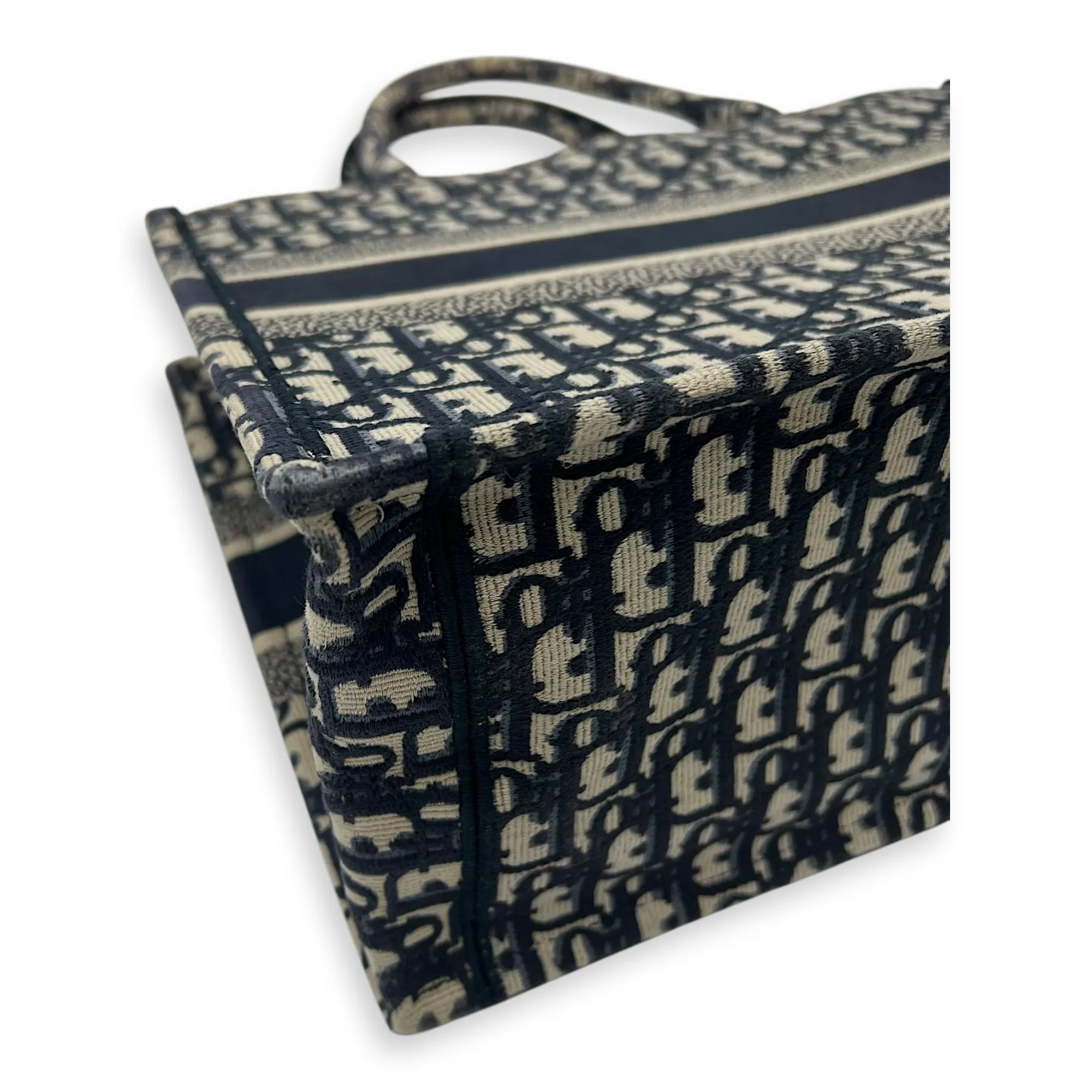 Book Tote Top Handle Bag Black in Jacquard