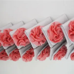 Bridesmaids clutches - set of Cherish small bags, custom made in your colour scheme