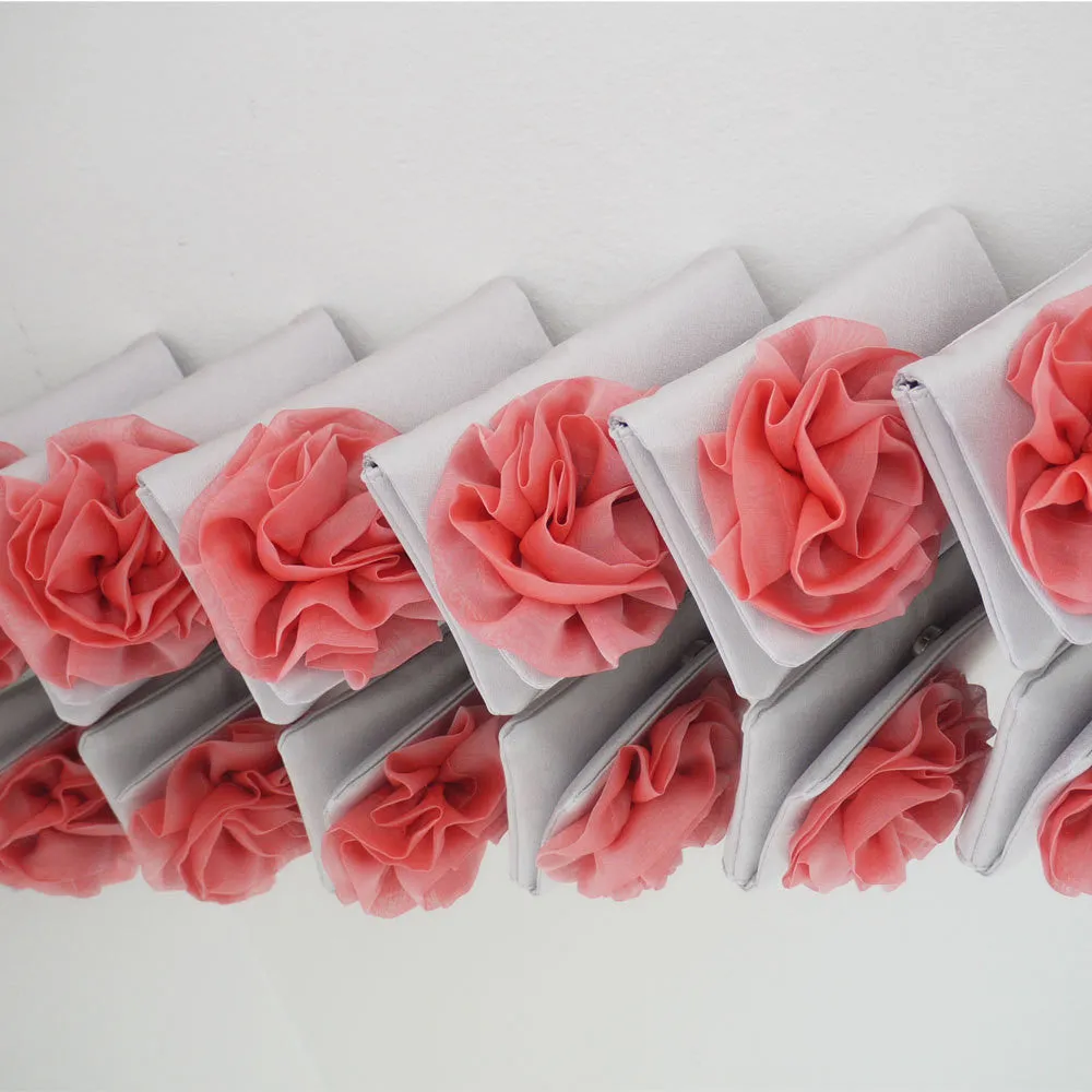 Bridesmaids clutches - set of Cherish small bags, custom made in your colour scheme