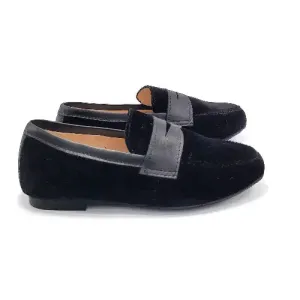 Brunellis Black Velvet Penny Loafer 26004