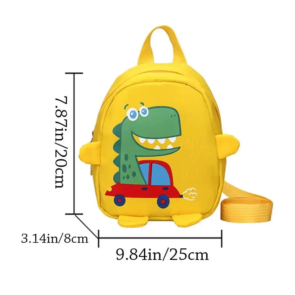 Cartoon Dinosaur School Backpacks for Kids Unisex