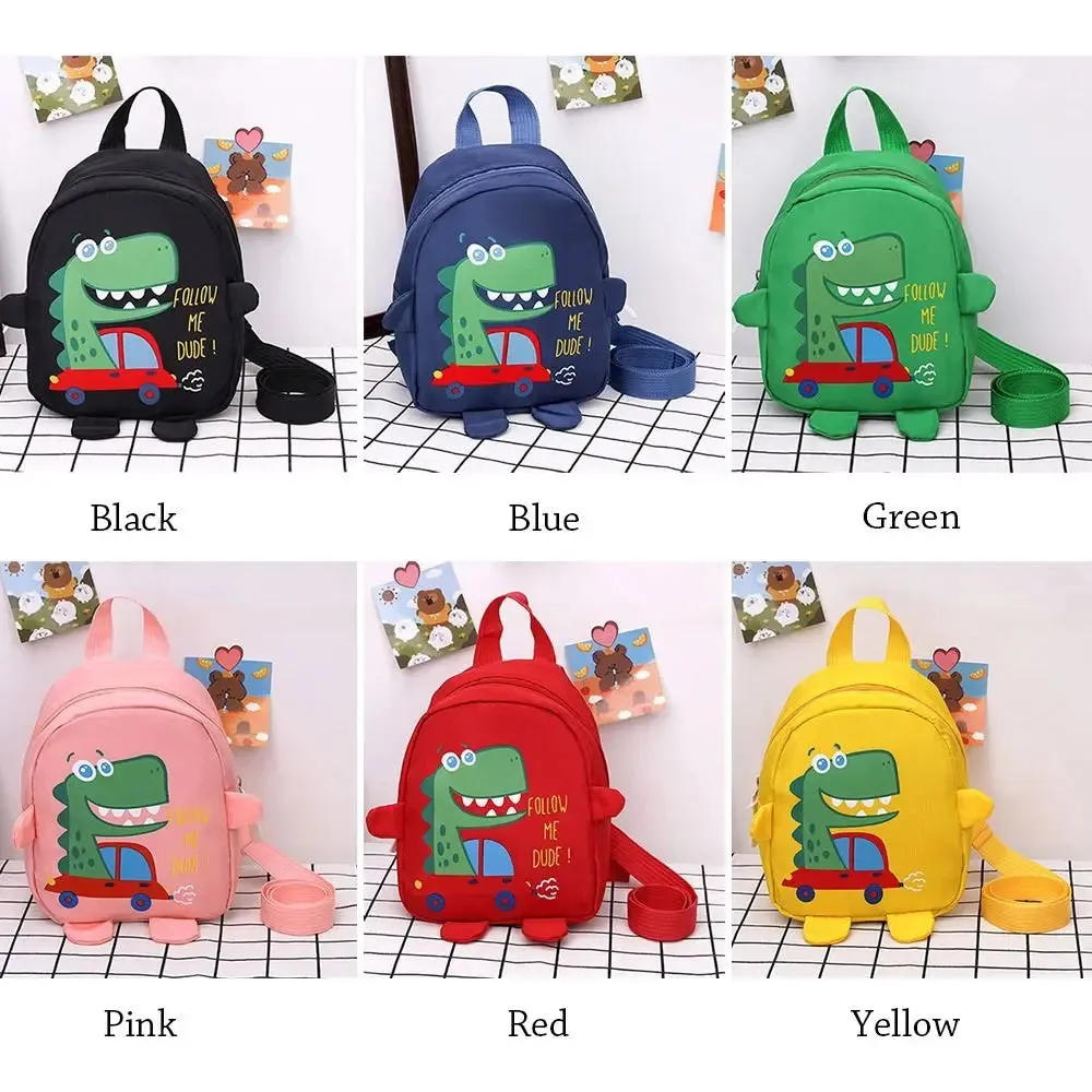 Cartoon Dinosaur School Backpacks for Kids Unisex