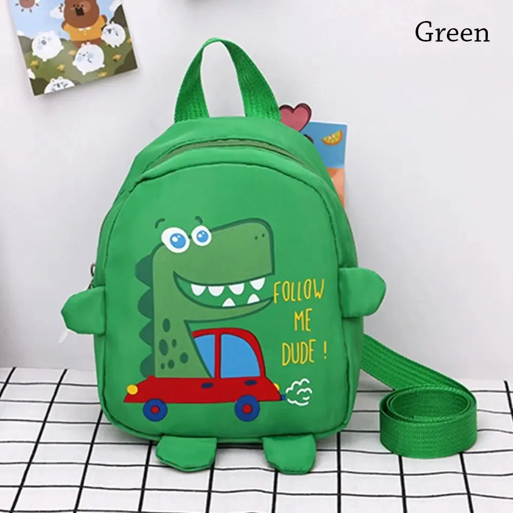 Cartoon Dinosaur School Backpacks for Kids Unisex