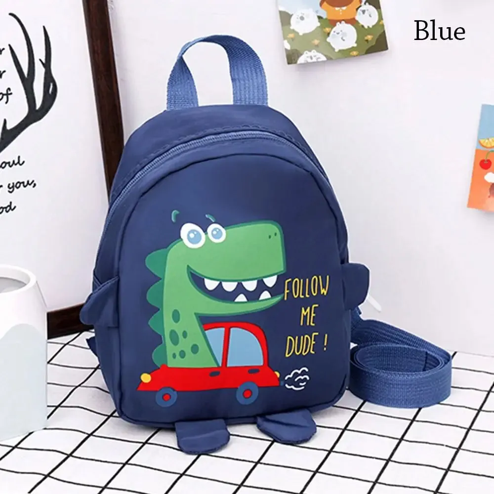 Cartoon Dinosaur School Backpacks for Kids Unisex