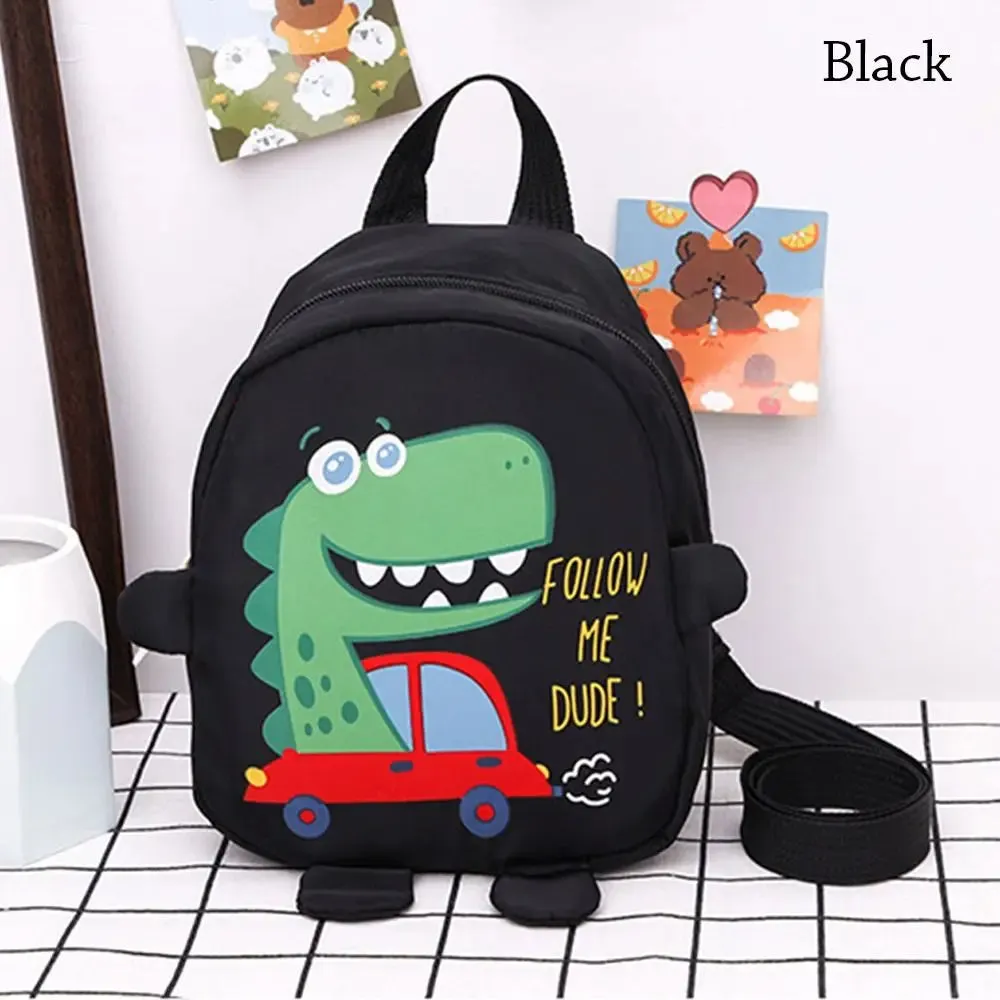 Cartoon Dinosaur School Backpacks for Kids Unisex