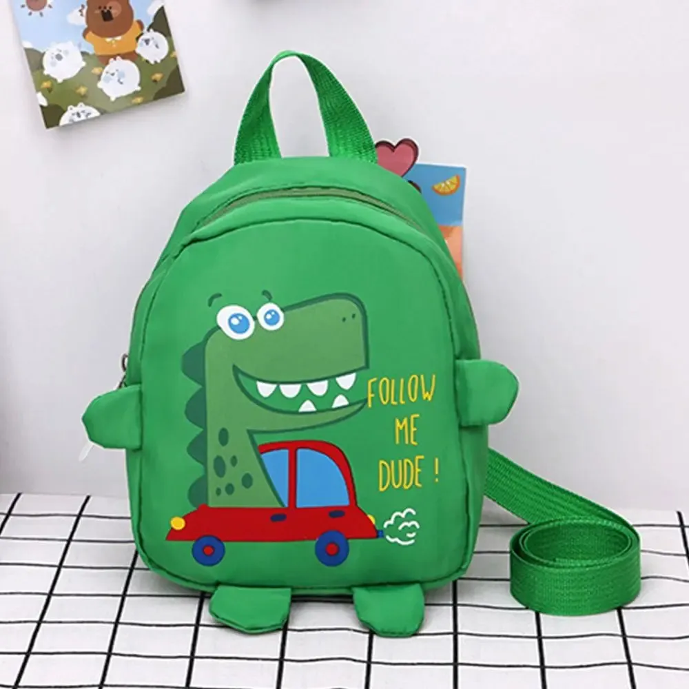 Cartoon Dinosaur School Backpacks for Kids Unisex