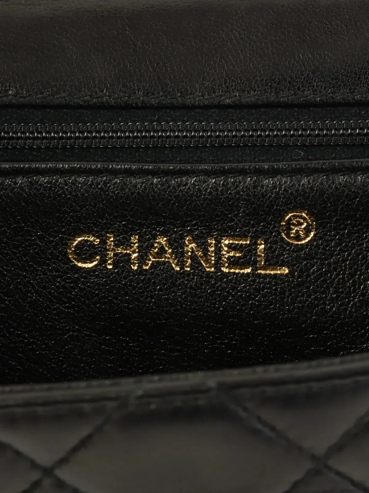CHANEL Around 1995 Made Turn-Lock Top Handle Bag Black