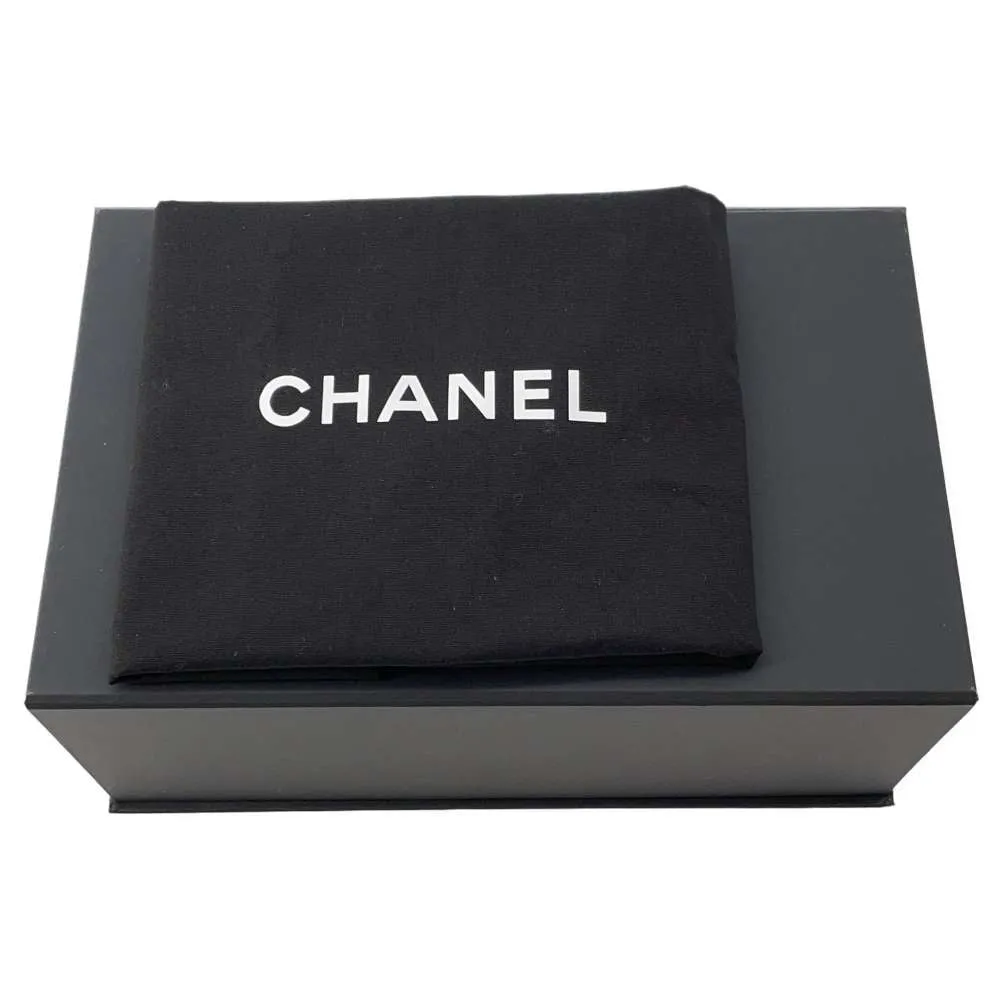 CHANEL Matelasse Pearl Logo Top Handle ChainShoulder Bag Black AP3513 Lambskin