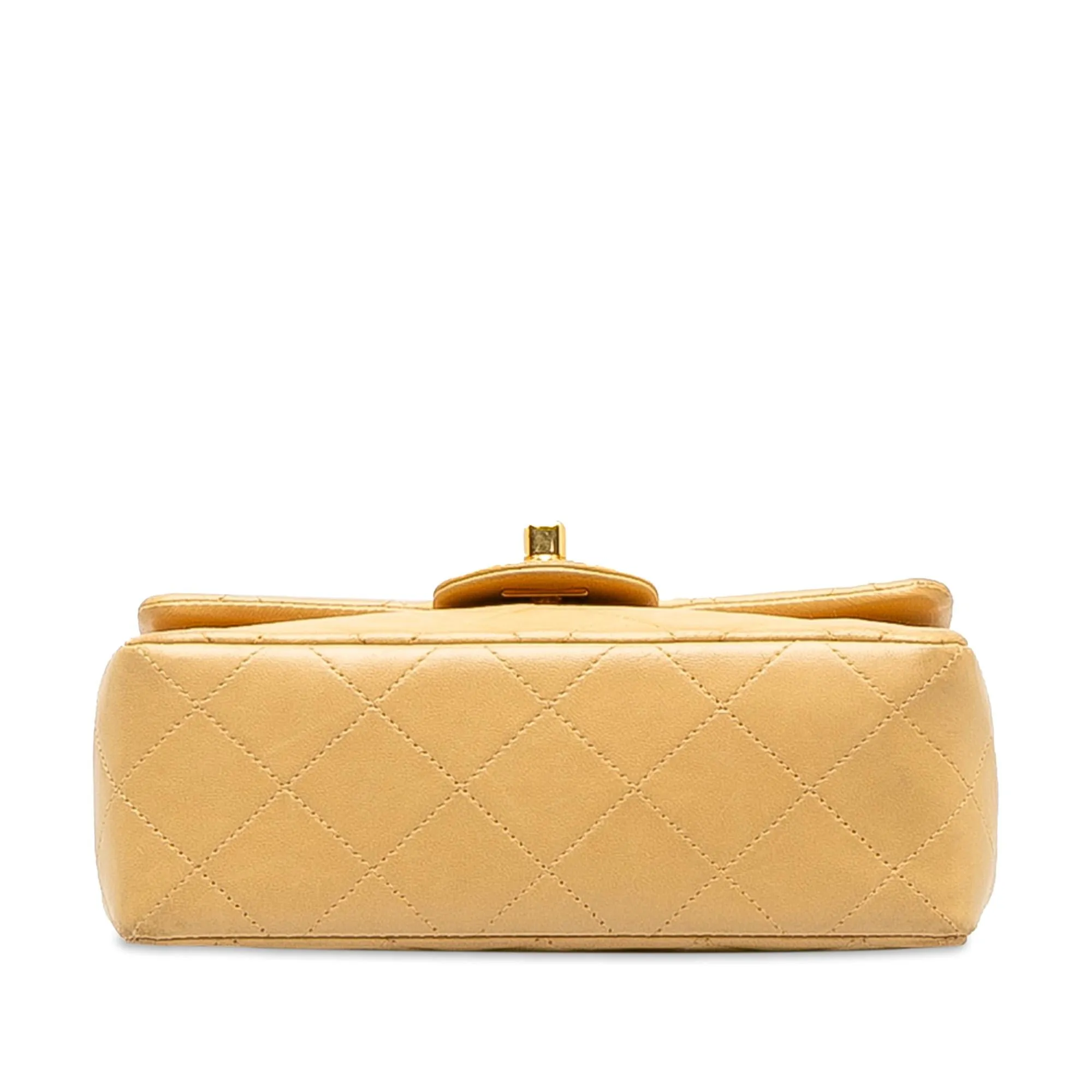 Chanel Mini Square Classic Lambskin Single Flap (SHG-E8DBvA)