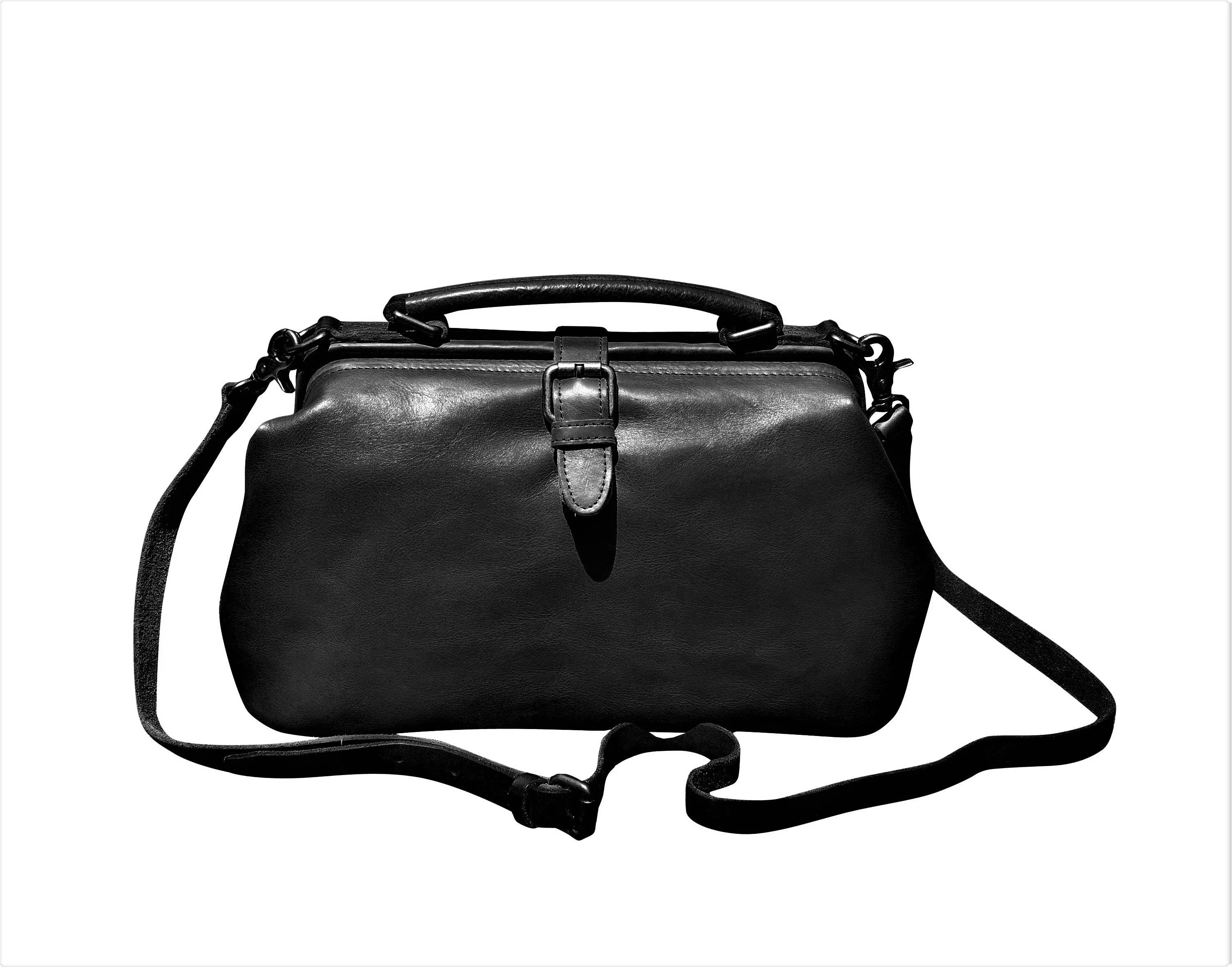 Coffee Doctor Bag Leather Handbag Crossbody Purse For Women