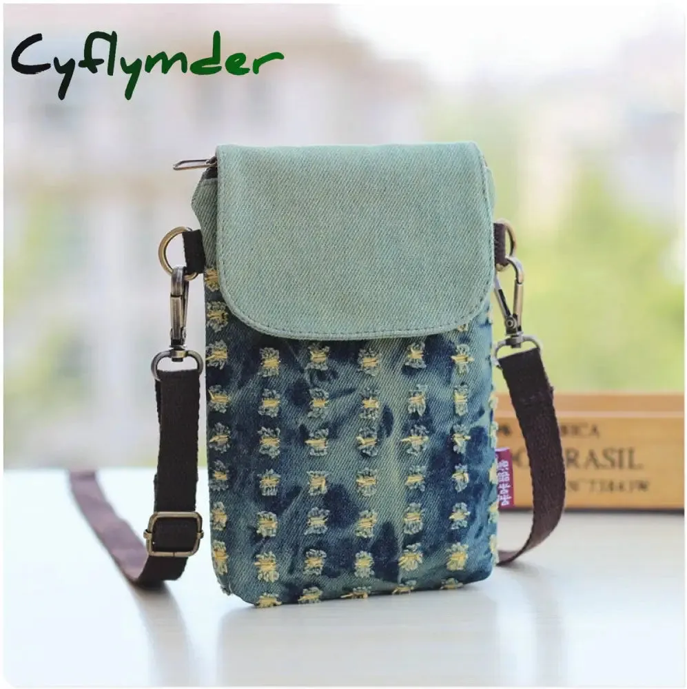 Cyflymder Small Shoulder Bags Nylon Women Mobile Phone Bags Mini Female Messenger Purse Lady Wallet Purse Crossbody Messenger Mobile Bag