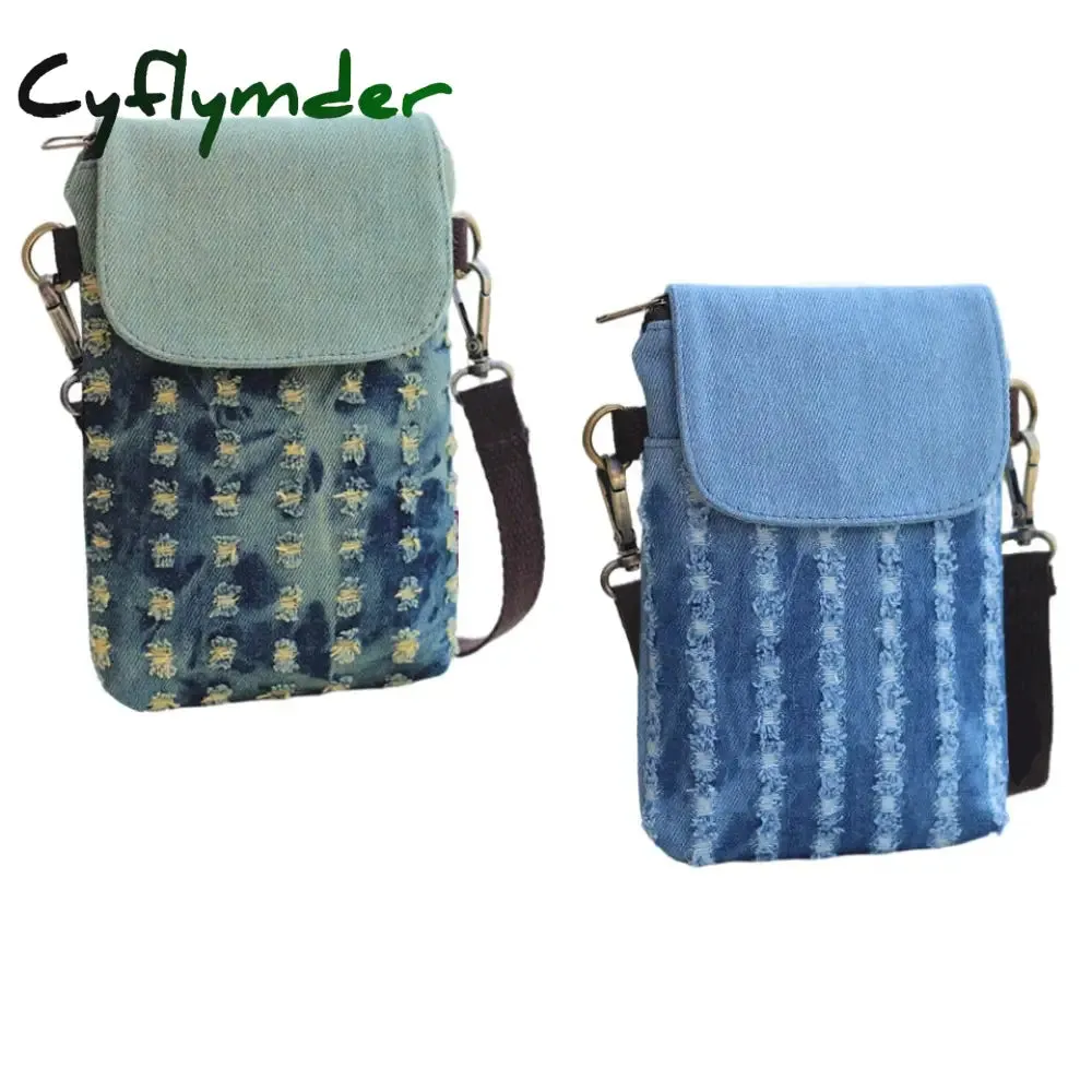 Cyflymder Small Shoulder Bags Nylon Women Mobile Phone Bags Mini Female Messenger Purse Lady Wallet Purse Crossbody Messenger Mobile Bag