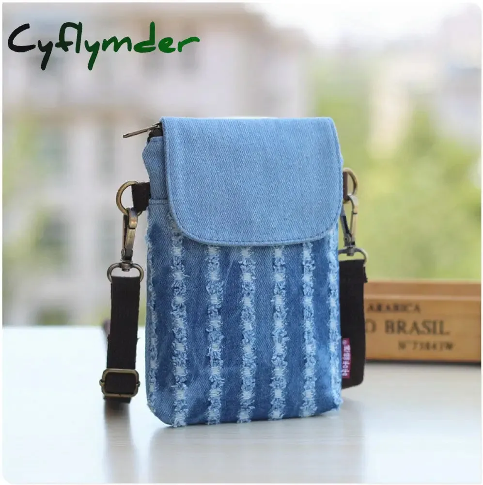 Cyflymder Small Shoulder Bags Nylon Women Mobile Phone Bags Mini Female Messenger Purse Lady Wallet Purse Crossbody Messenger Mobile Bag