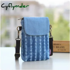 Cyflymder Small Shoulder Bags Nylon Women Mobile Phone Bags Mini Female Messenger Purse Lady Wallet Purse Crossbody Messenger Mobile Bag