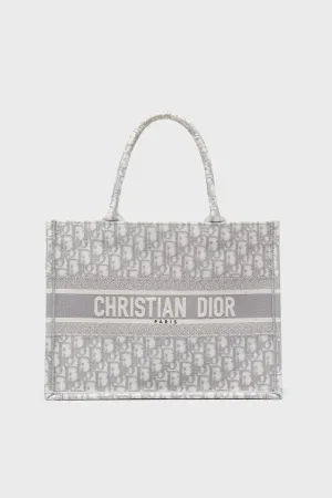 Dior Grey Oblique Medium Book Tote