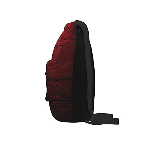 Drawstring Sports Backpack,Maroon,Wooden Planks Timber Board Ancient Tre,Travel Strap Pack Rucksack Shoulder Bags Gym Sackpack Casual Running Daypack For Men Women Teens 13.7"X17"