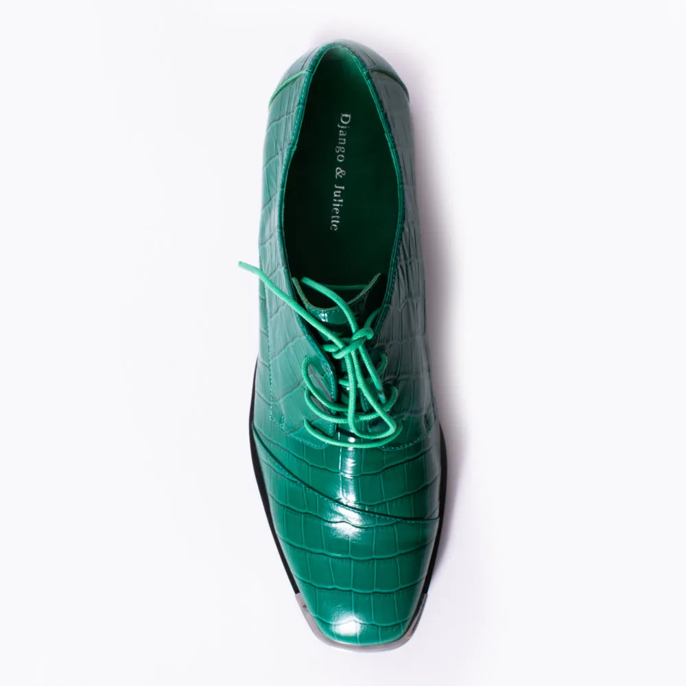 Fesla Emerald Croc Print