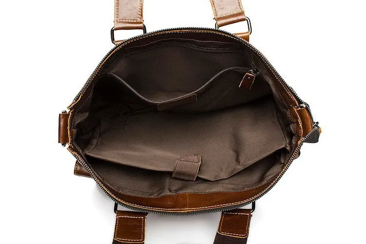 Genuine Leather Casual Men's Briefcase