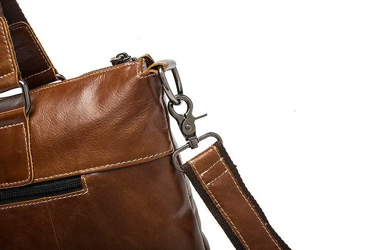 Genuine Leather Casual Men's Briefcase