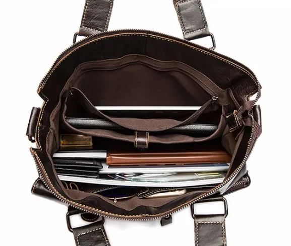 Genuine Leather Casual Men's Briefcase
