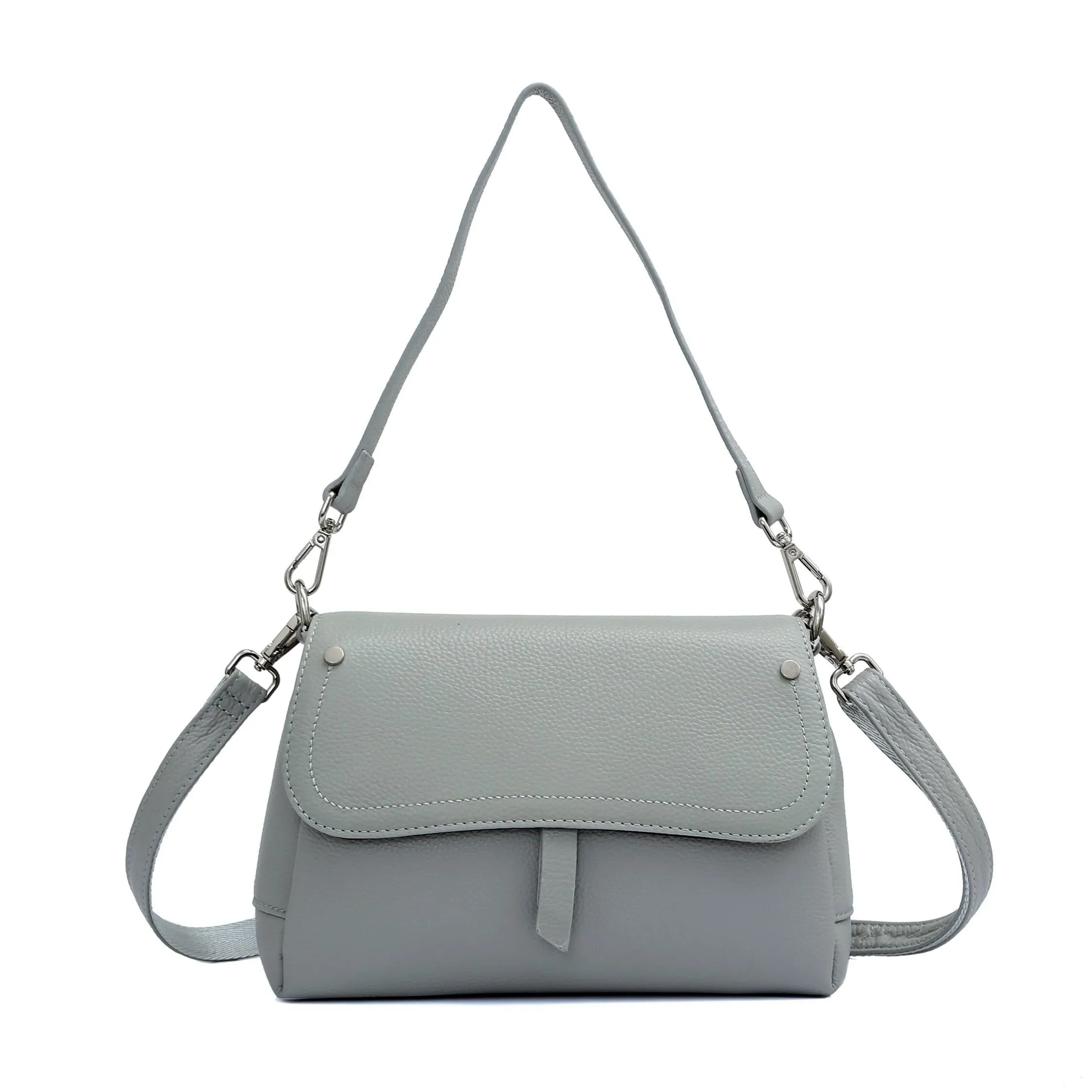 Genuine Leather Fashion Shoulder Bag Women Flap Messenger Crossbody Handbag