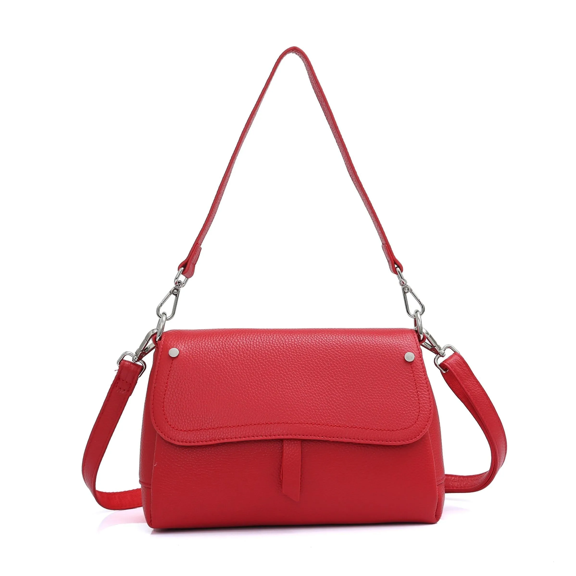 Genuine Leather Fashion Shoulder Bag Women Flap Messenger Crossbody Handbag