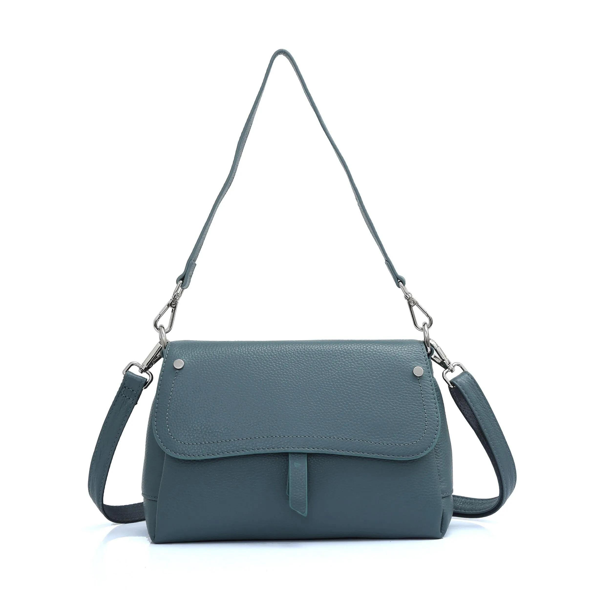 Genuine Leather Fashion Shoulder Bag Women Flap Messenger Crossbody Handbag