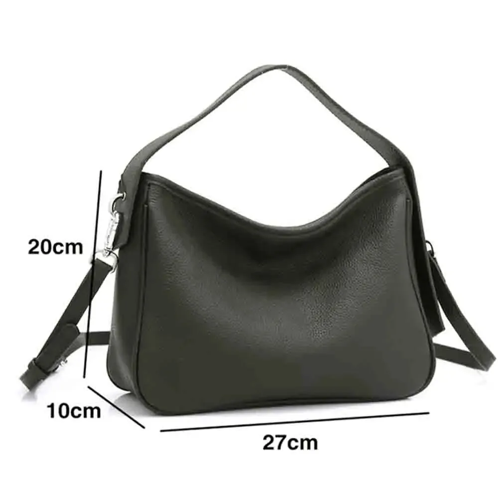 Genuine Leather Shoulder Bag Soft Women Satcheles Bags Crossbody Messenger Bags