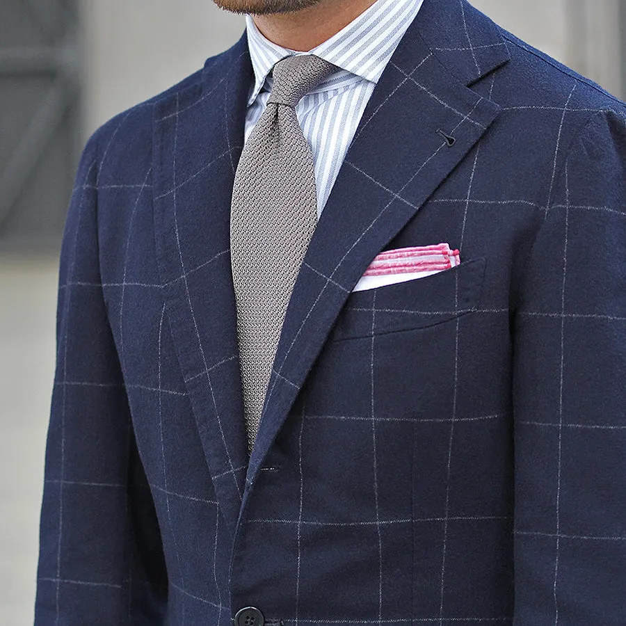 Grenadine / Garza Grossa Tie - Elephant - Hand-Rolled