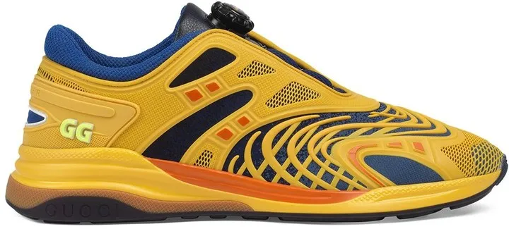 GUCCI Yellow & Blue Ultrapace Trainers