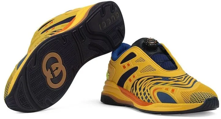 GUCCI Yellow & Blue Ultrapace Trainers