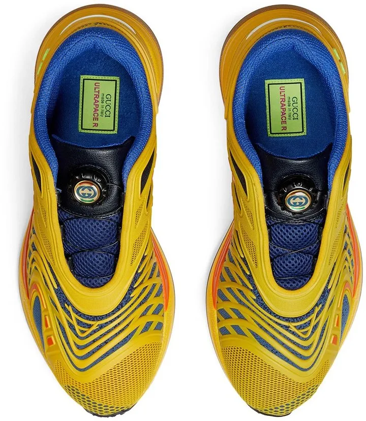GUCCI Yellow & Blue Ultrapace Trainers