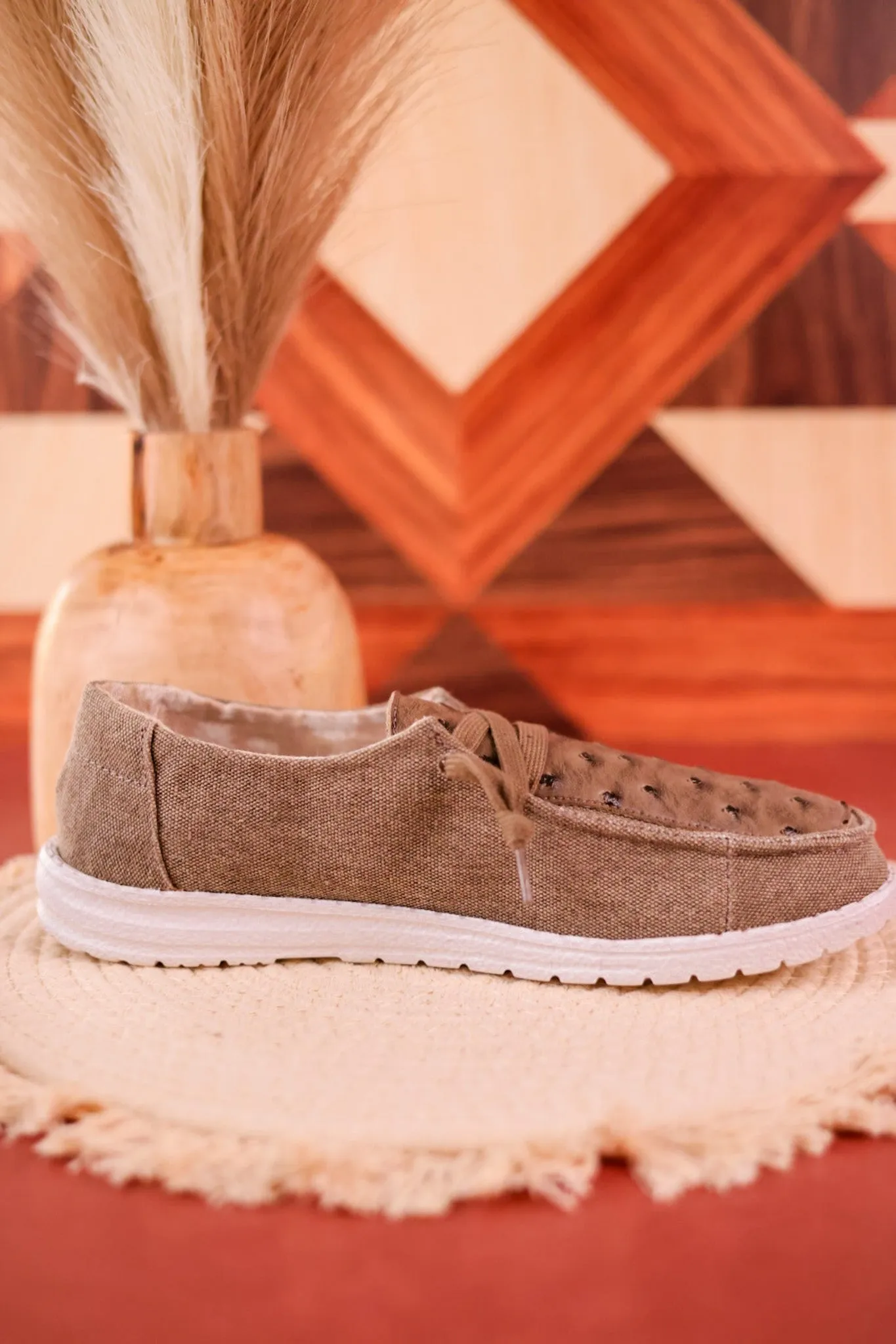 Gypsy Jazz Ostrich Slip On Shoes FINAL SALE